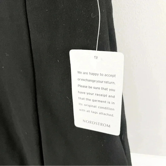 NWT Nordstrom Black Bodycon Sleeveless Mini Shift Dress Size XS Date Night - Picture 6 of 8